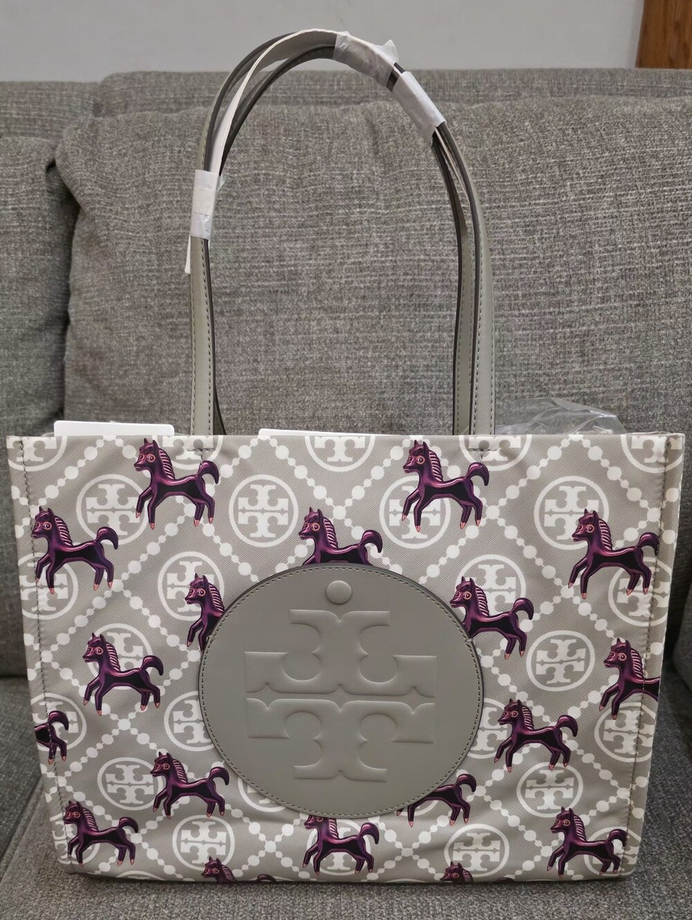 Tory Burch Ella Horse Nylon Tote